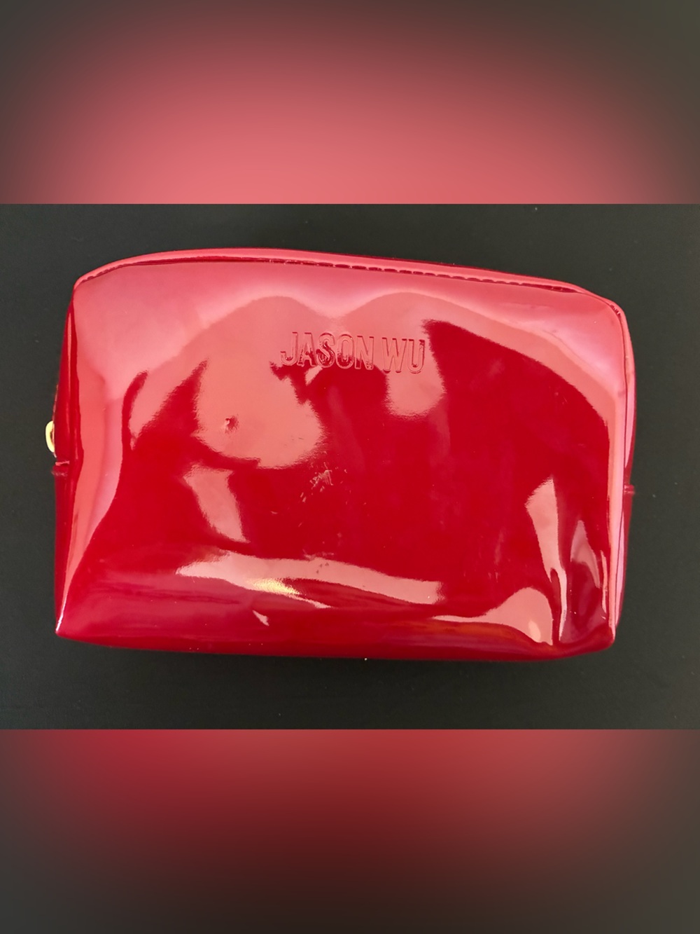 Jason Wu Glossy Red Patent Cosmetic Pouch